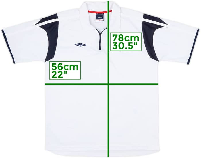 2004-06 England Umbro 1/4 Zip Polo Shirt - 6/10 - (L)