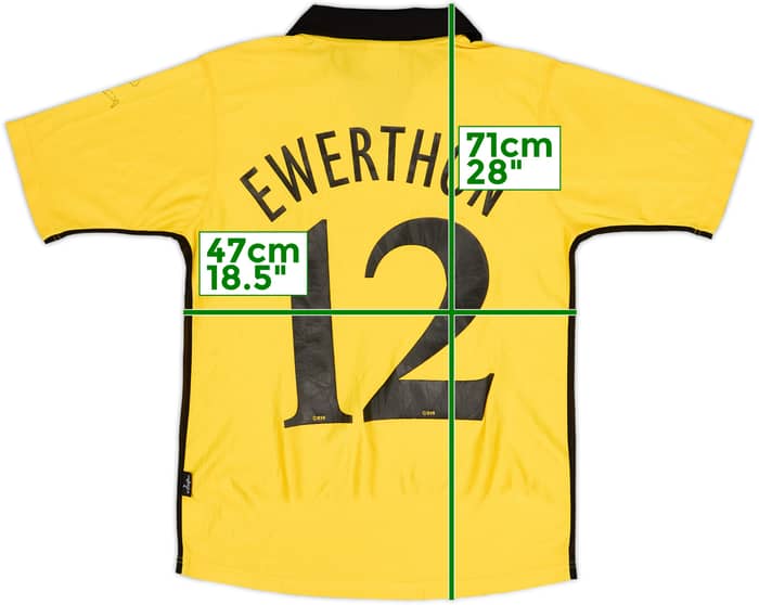 2003-04 Borussia Dortmund Euro Home Shirt Ewerthon #12 - 5/10 - (S)