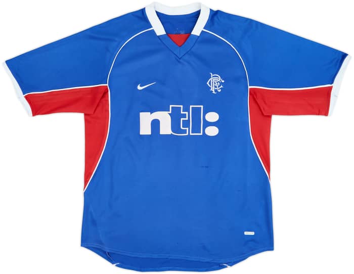 2001-02 Rangers Home Shirt Flo #9 - 7/10 - (M)