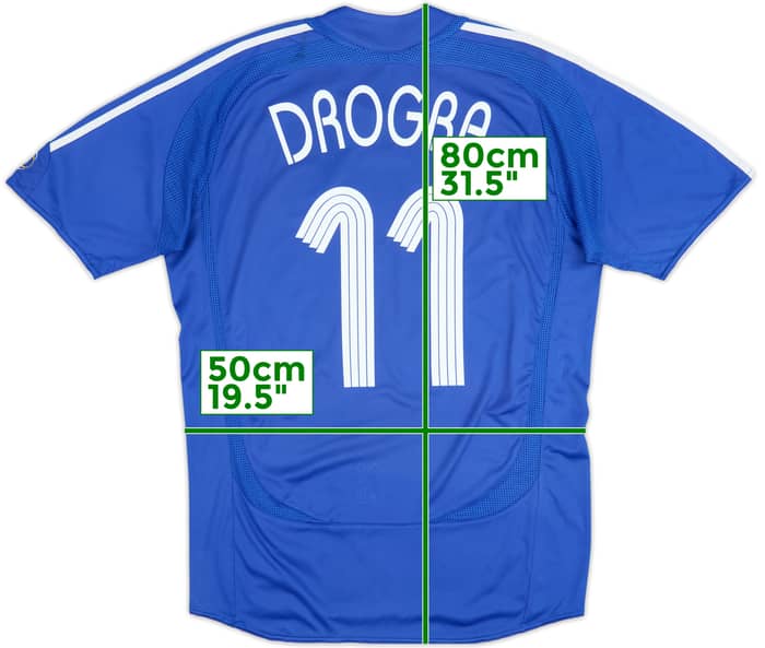 2006-08 Chelsea Home Shirt Drogba #11 - 5/10 - (M)