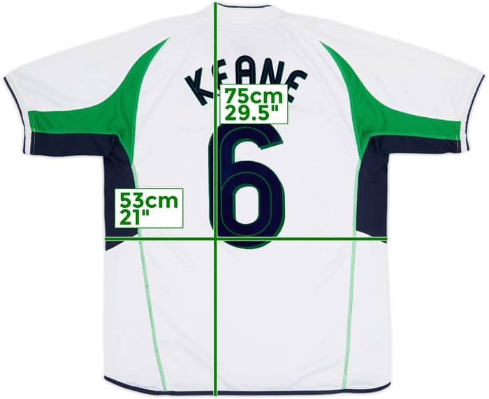 2002-03 Ireland Away Shirt Keane #6 - 6/10 - (L)