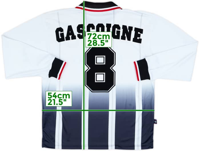 1997-99 Rangers Away L/S Shirt Gascoigne #8 - 8/10 - (M)