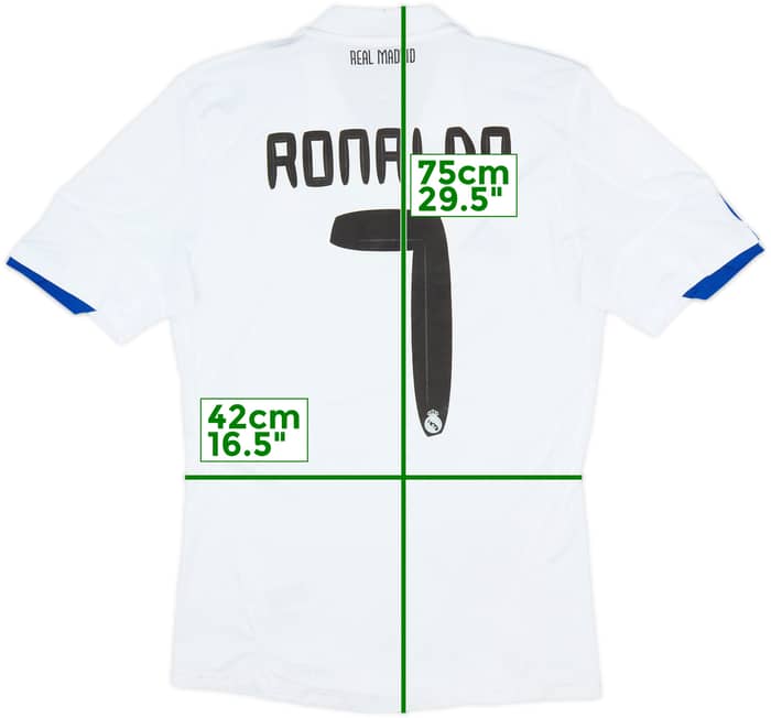 2010-11 Real Madrid Home Shirt Ronaldo #7 - 8/10 - (S)