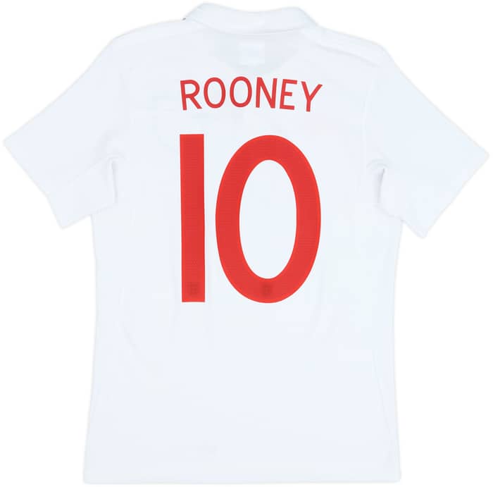2009-10 England Home Shirt Rooney #10 - 7/10 - (S)