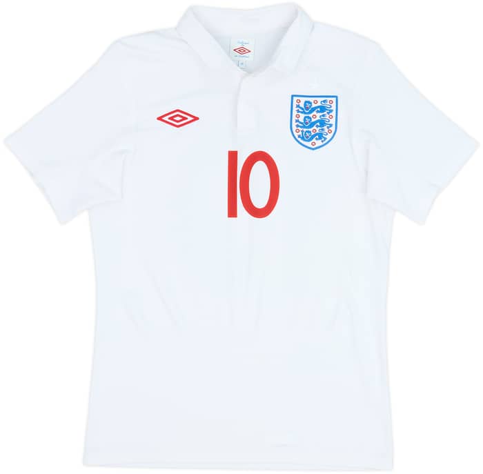 2009-10 England Home Shirt Rooney #10 - 7/10 - (S)