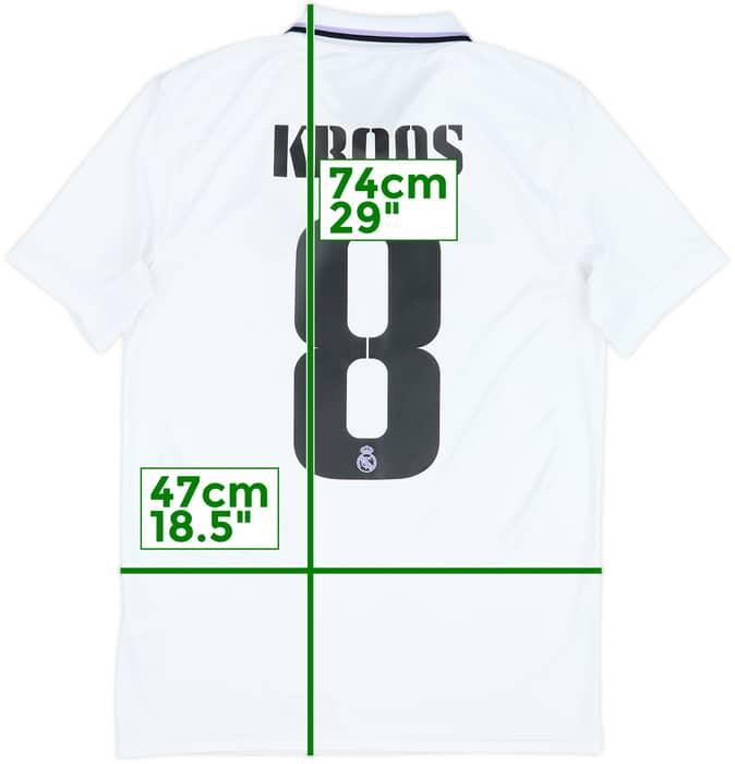 2022-23 Real Madrid Home Shirt Kroos #8 - 6/10 - (S)