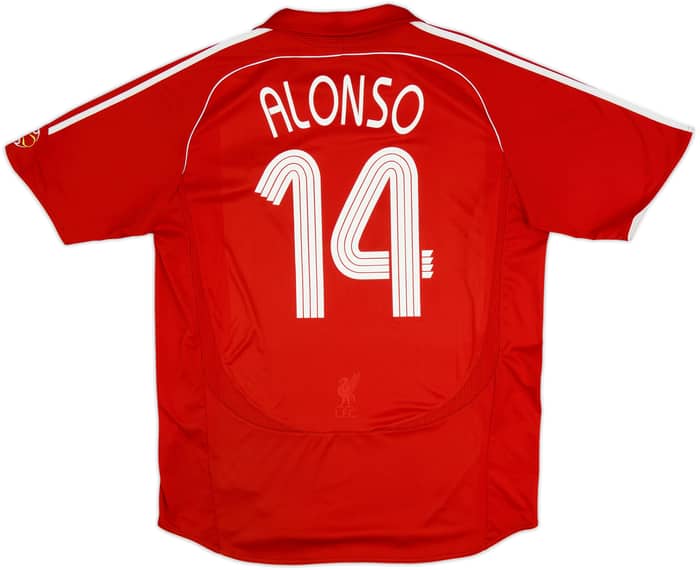2006-08 Liverpool Home Shirt Alonso #14 - 5/10 - (XL)