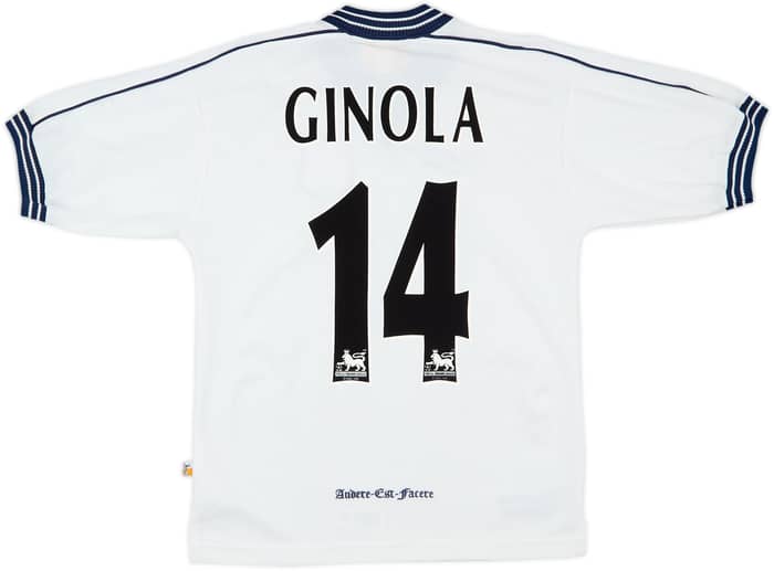 1997-99 Tottenham Home Shirt Ginola #14 - 7/10 - (15-16 Years)