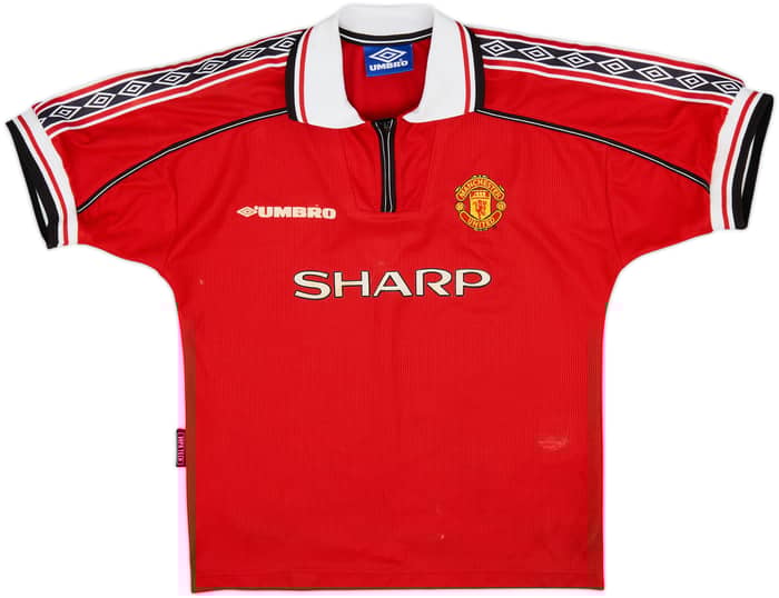1998-00 Manchester United Home Shirt - 6/10 - (L.Boys)