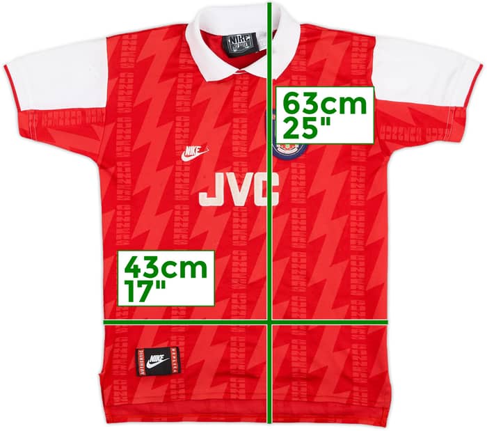1994-96 Arsenal Home Shirt - 6/10 - (L.Boys)