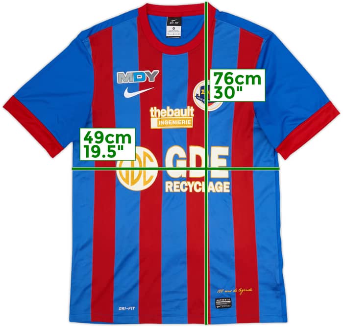 2013-14 Caen Home Shirt - 7/10 - (M)