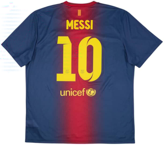 2012-13 Barcelona Basic Home Shirt Messi #10 - 8/10 - (XL)