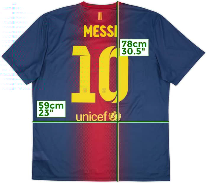 2012-13 Barcelona Basic Home Shirt Messi #10 - 8/10 - (XL)