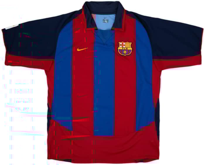 2003-04 Barcelona Home Shirt Ronaldinho #10 - 8/10 - (L)