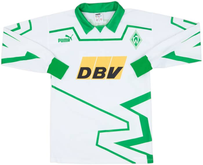 1993-94 Werder Bremen Home L/S Shirt #10 - 10/10 - (XS)
