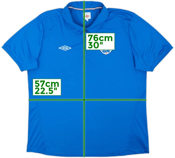 2009-10 England Umbro Polo Shirt - 9/10 - (XL)