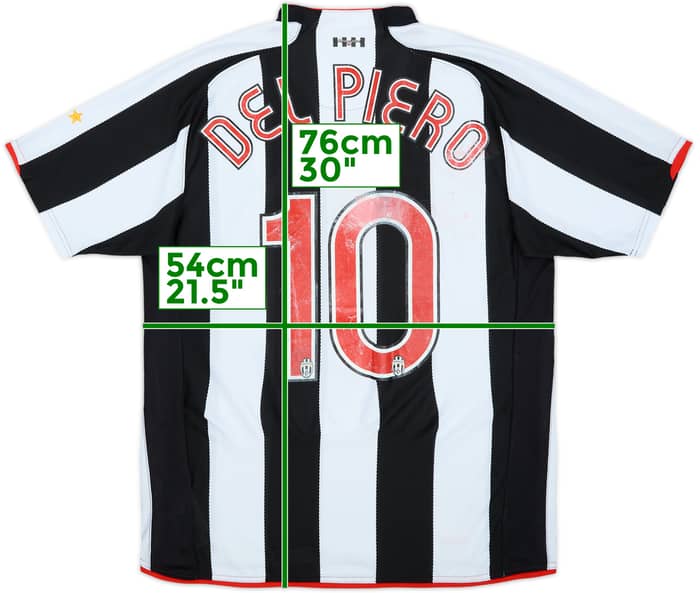 2007-08 Juventus Home Shirt Del Piero #10 - 4/10 - (L)