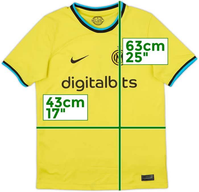 2022-23 Inter Milan Third Shirt - 5/10 - (L.Boys)