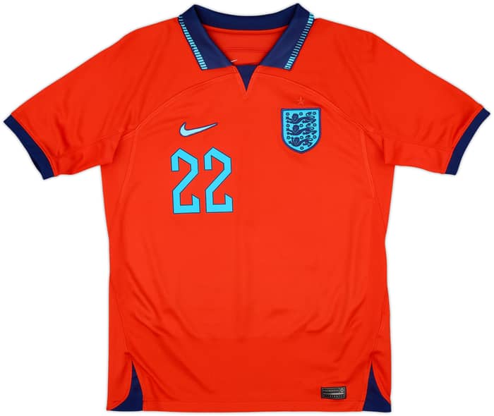 2022-23 England Away Shirt Bellingham #22 - 8/10 - (XL.Boys)