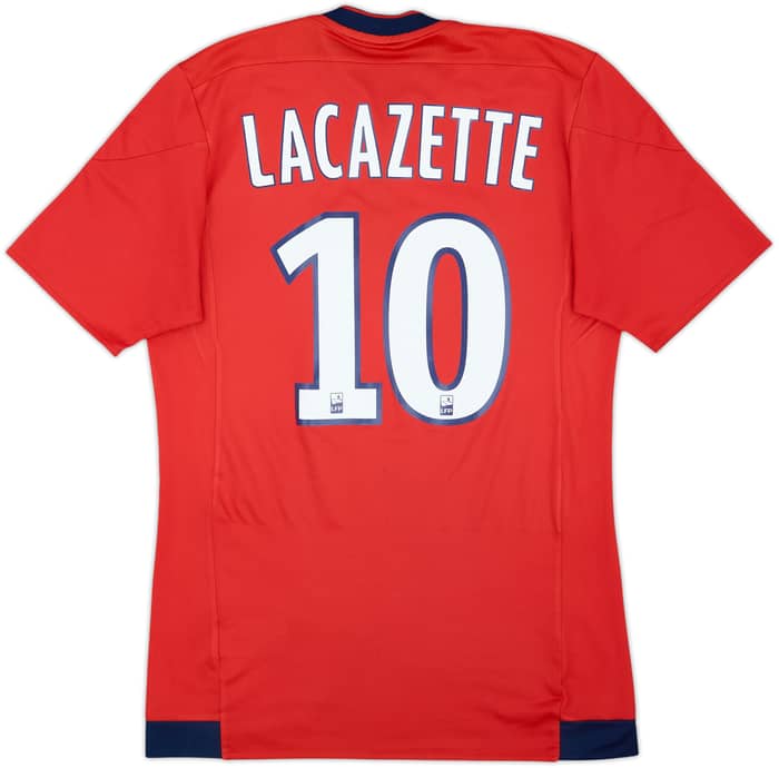 2015-16 Lyon Away Shirt Lacazette #10 - 6/10 - (M)