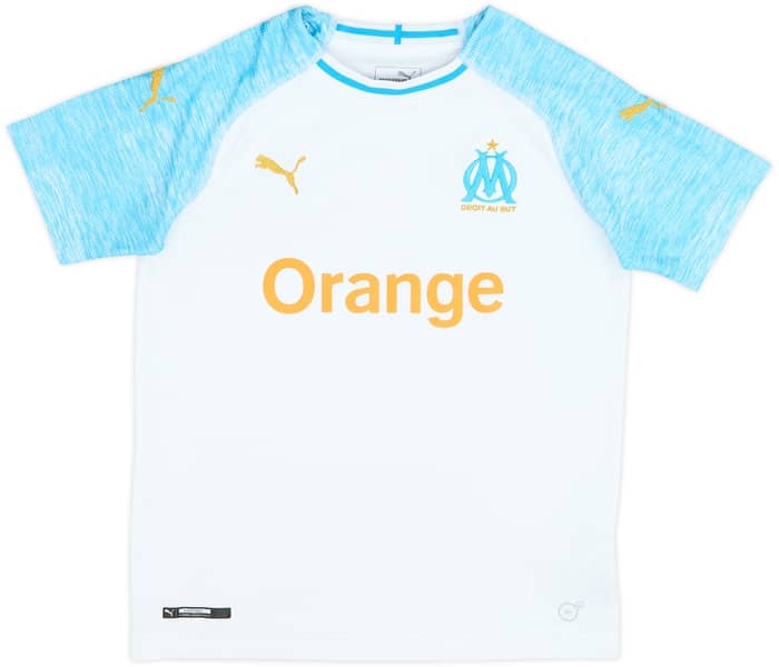 2018-19 Olympique Marseille Home Shirt - 8/10 - (M.Boys)