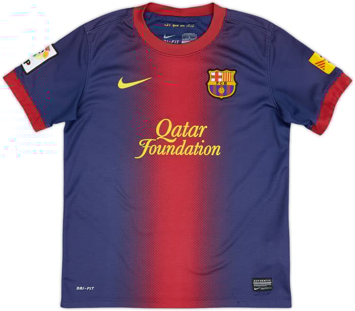 2012-13 Barcelona Home Shirt - 5/10 - (M.Boys)