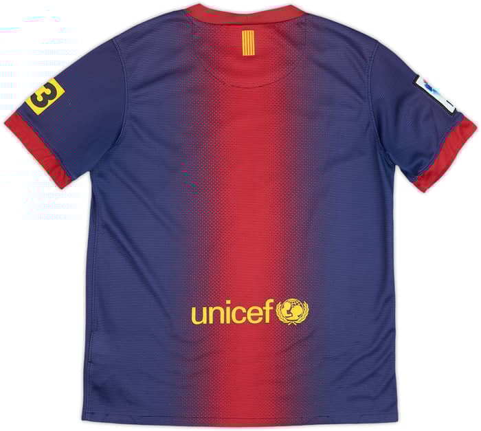 2012-13 Barcelona Home Shirt - 5/10 - (M.Boys)