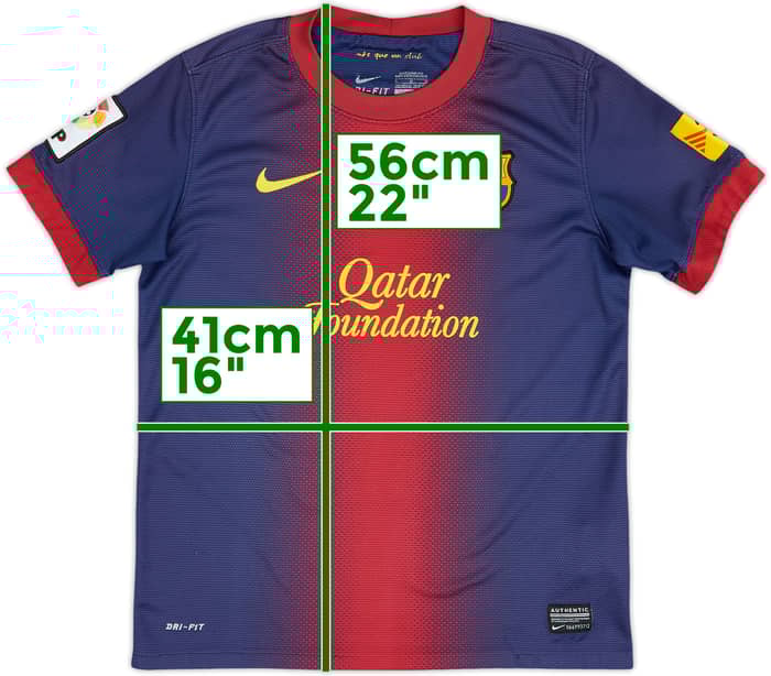 2012-13 Barcelona Home Shirt - 5/10 - (M.Boys)