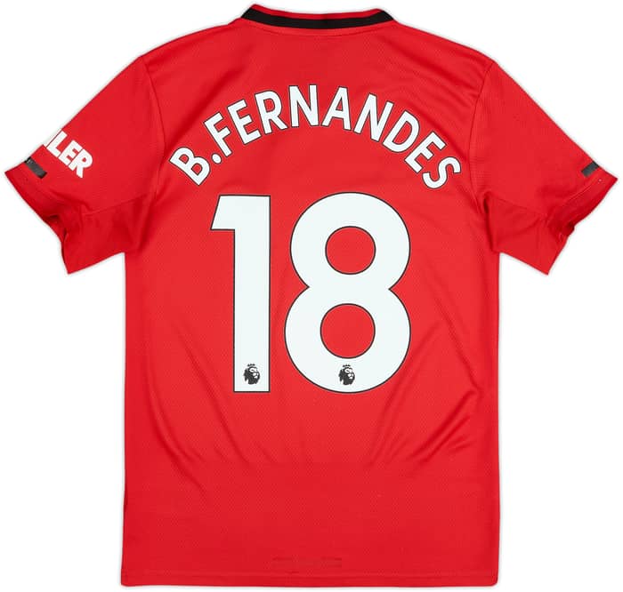 2019-20 Manchester United Home Shirt B.Fernandes #18 - 5/10 - (XS)