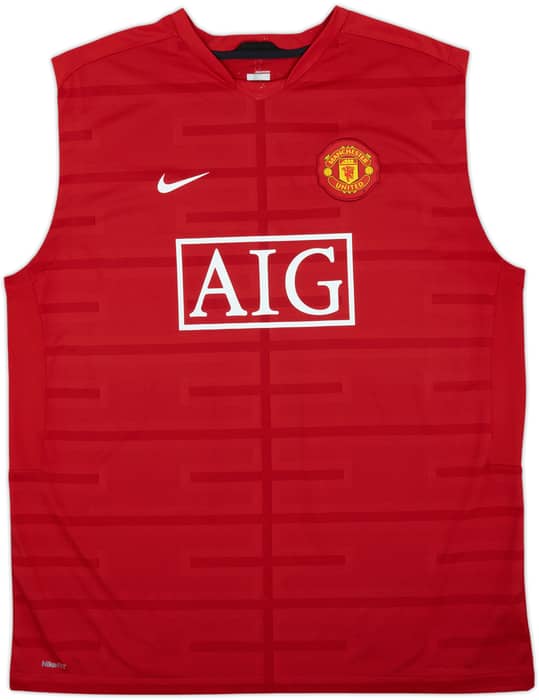2009-10 Manchester United Nike Training Vest - 8/10 - (XXL)