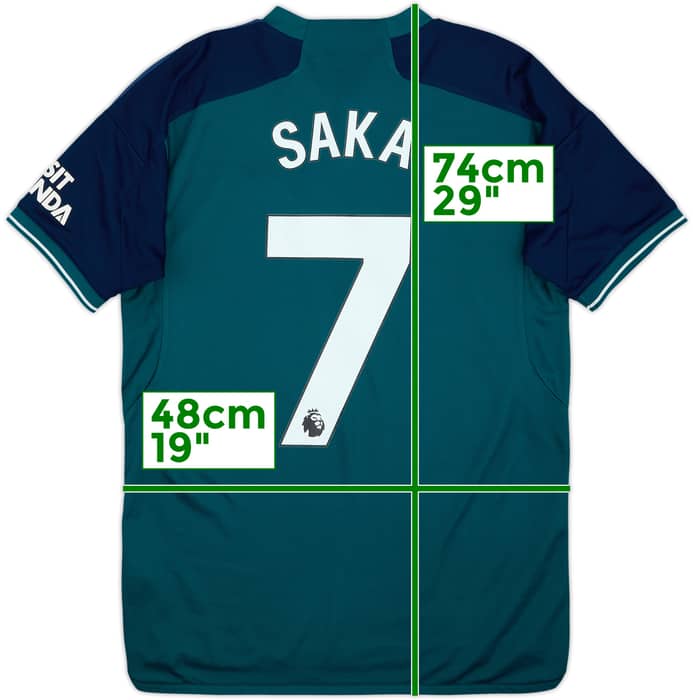 2023-24 Arsenal Third Shirt Saka #7 - 6/10 - (S)