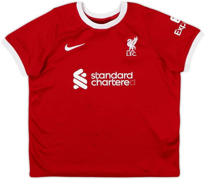 2023-24 Liverpool Home Shirt - 5/10 - (S.Boys)