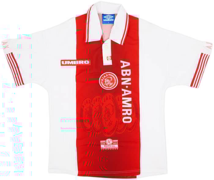 1997-98 Ajax Home Shirt F.De Boer #4 - 8/10 - (S)