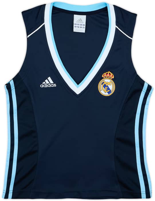 2003-04 Real Madrid adidas Cropped Vest Shirt #7 - 10/10 - (Women's M)