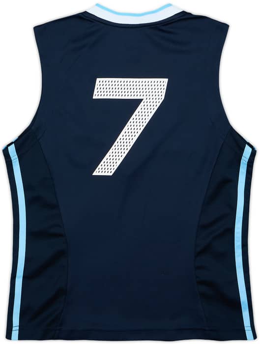 2003-04 Real Madrid adidas Cropped Vest Shirt #7 - 10/10 - (Women's M)