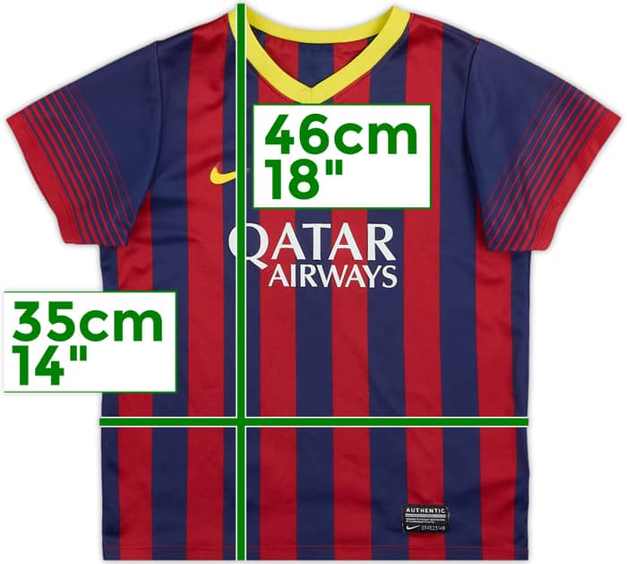 2013-14 Barcelona Home Shirt - 5/10 - (5-6 Years)