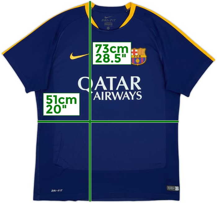 2015-16 Barcelona Nike Training Shirt - 8/10 - (L)