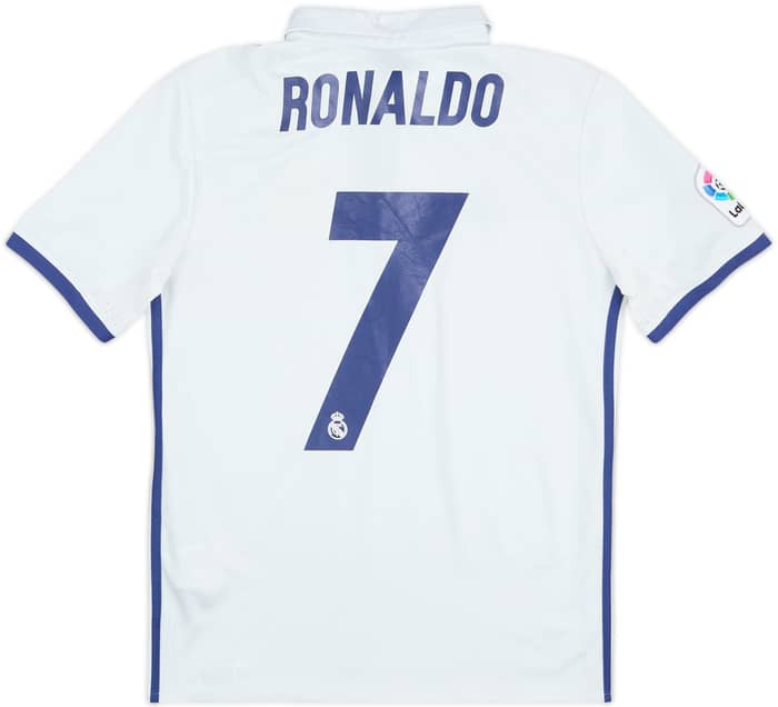2016-17 Real Madrid Home Shirt Ronaldo #7 - 6/10 - (L.Boys)