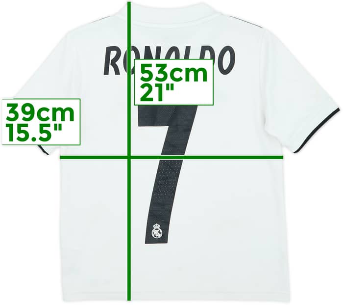 2018-19 Real Madrid Home Shirt Ronaldo #7 - 5/10 - (S.Boys)
