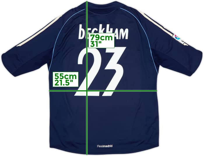 2005-06 Real Madrid Away Shirt Beckham #23 - 7/10 - (L)