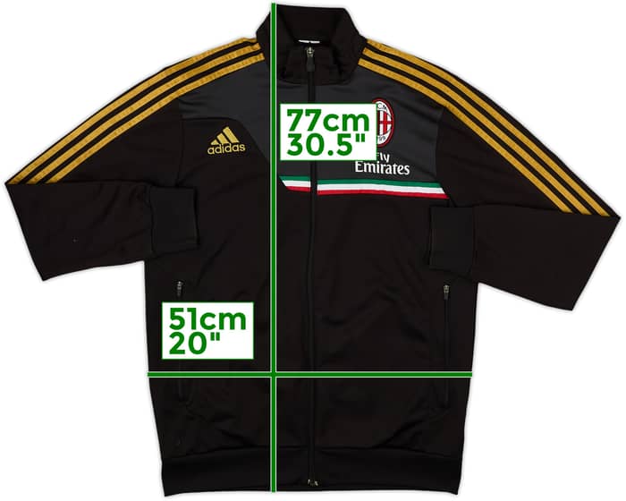 2014-15 AC Milan adidas Track Jacket - 7/10 - (S)