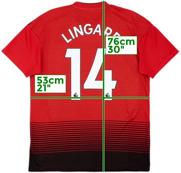 2018-19 Manchester United Home Shirt Lingard #14 - 6/10 - (M)