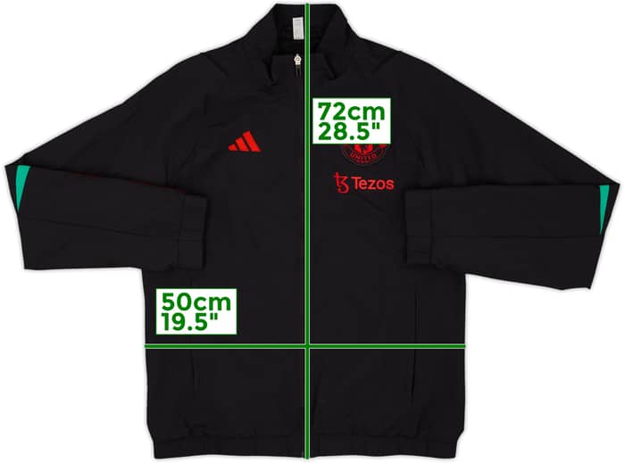 2023-24 Manchester United adidas Track Jacket - 8/10 - (M)