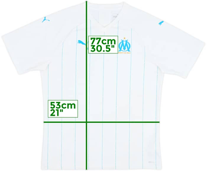 2019-20 Olympique Marseille Home Shirt - 6/10 - (XL)