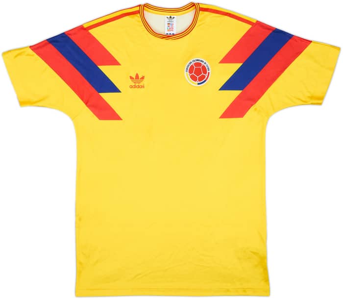 2018 Colombia '1990' Retro Home Shirt #10 - 6/10 - (L)