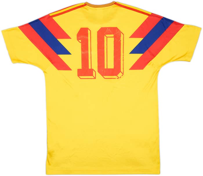 2018 Colombia '1990' Retro Home Shirt #10 - 6/10 - (L)