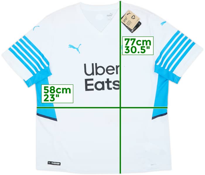 2021-22 Olympic Olympique Marseille Home Shirt (XL)