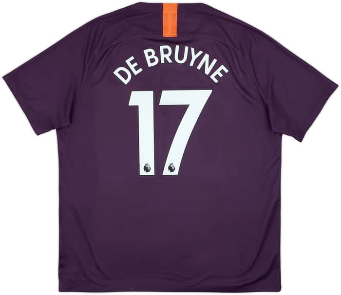 2018-19 Manchester City Third Shirt De Bruyne #17 - 6/10 - (XL)