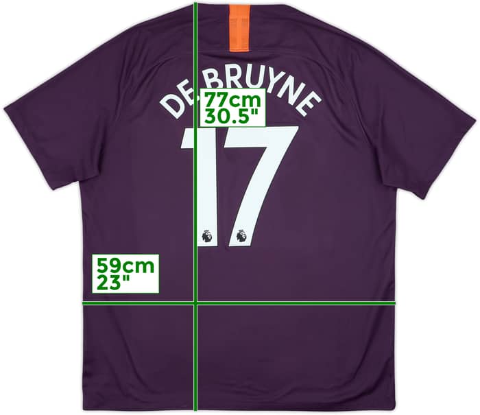 2018-19 Manchester City Third Shirt De Bruyne #17 - 6/10 - (XL)