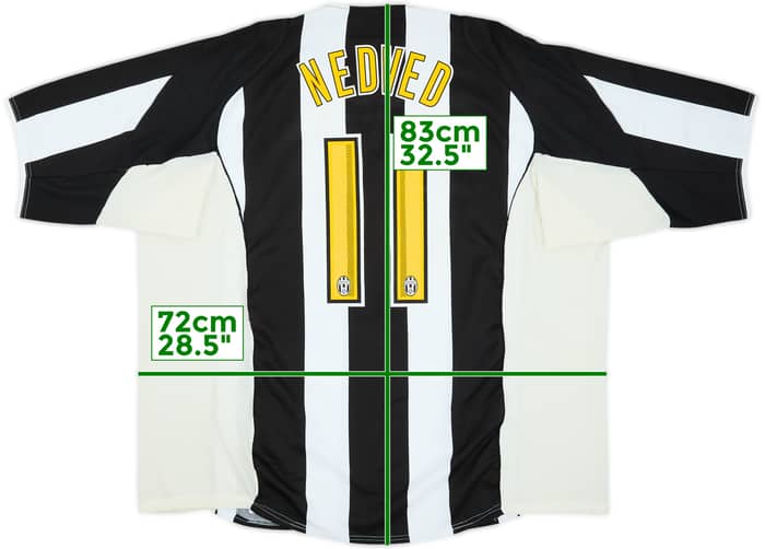 2004-05 Juventus Home Shirt Nedved #11 - 5/10 - (XXL)